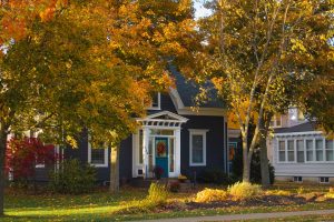 House during Fall