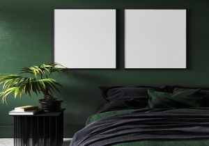 Dark Green Bedroom Wall