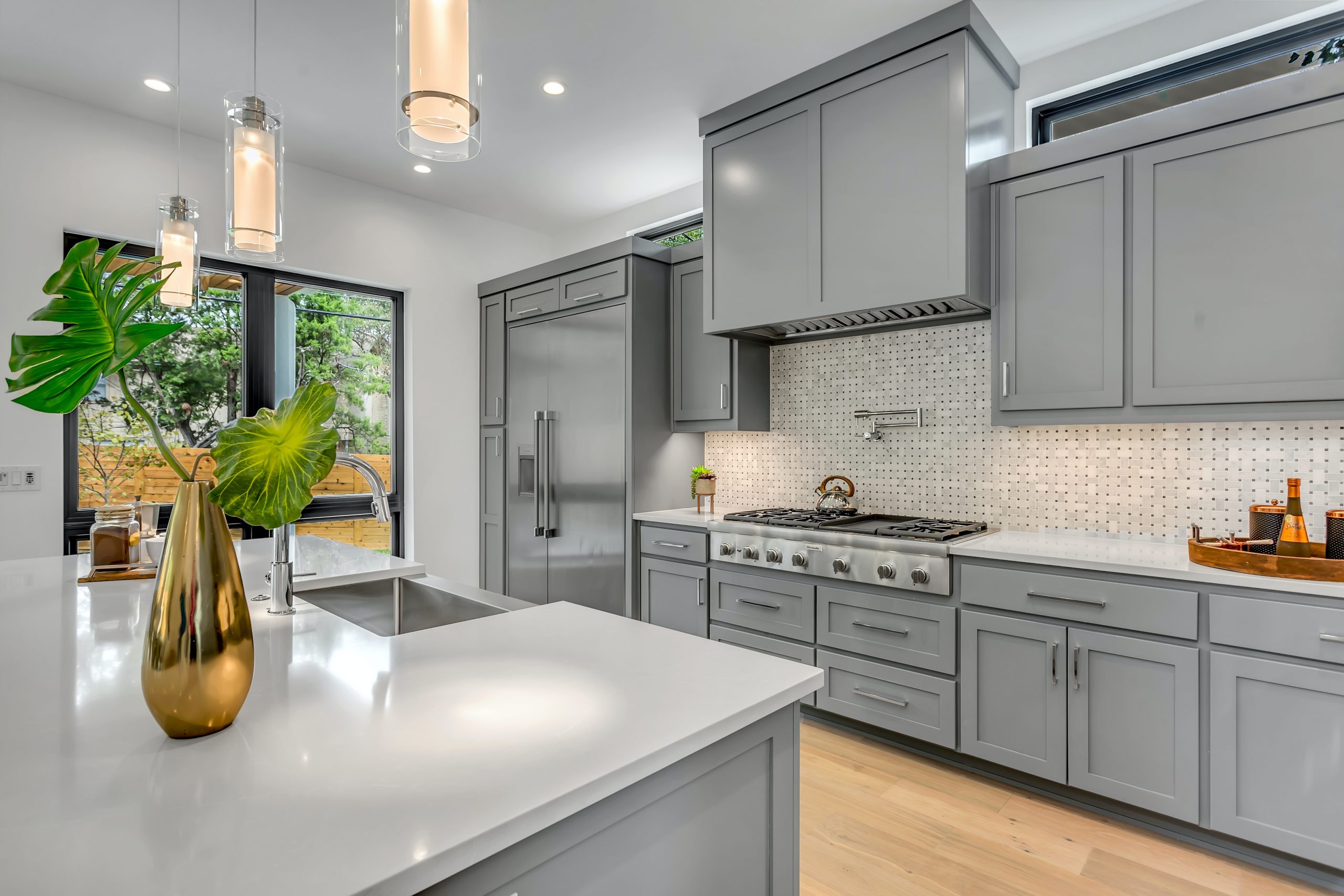 Gray Kitchen Cabinets